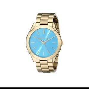 MICHAEL KORS Gold/Aqua watch💕